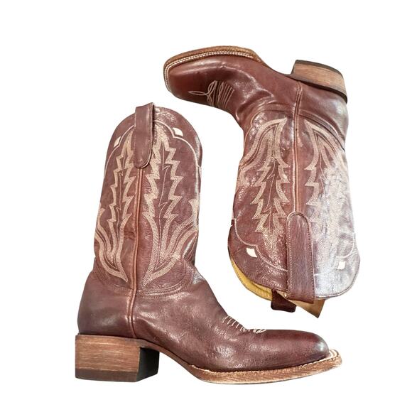 IDYLLWIND Outlaw Whiskey Leather Western Boot Broad Square Toe Women’s 9B NWT - Picture 6 of 14